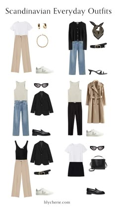 Neutral Closet Wardrobe, Scandinavian Style Wardrobe, Capsule Wardrobe Casual Chic, Capsule Fall Wardrobe 2022, Scandinavian Chic Outfit, 2023 Wardrobe Staples, Scandi Minimalist Fashion, Scandi Outfit Winter, Office Capsule Wardrobe 2023