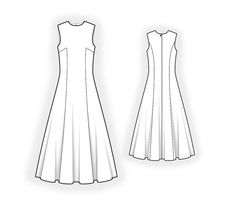 the front and back view of a white dress with pleaed details, on a white background