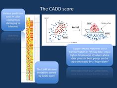 the cadd score shows different types of data