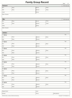 the family group record is shown in this file, and it contains information for each member