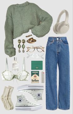 Grunge Polyvore Outfits, Proffesional Outfits Fall, Casual But Nice Outfits, Nicolecore Outfit, Chic Everyday Outfits Summer, One Week Of Outfits, Museum Outfit Winter Casual, Athletic Core Outfits, Cottagecore Outfits With Jeans