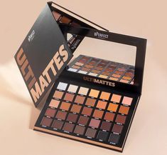 BPerfect UltiMattes Shadow Palette – Glam Raider Matte Colors, Magnesium Stearate, Matte Eyeshadow, Colour Combinations, Setting Spray