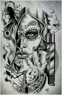 Mexican Gangster Skull Tattoos. There are any references about Mexican Gangster Skull Tattoos in here. you can look below. I hope this article about Mexican Gangster Skull Tattoos can be useful for you. Please remember that this article is for reference purposes only. #mexican #gangster #skull #tattoos Tattoo Crane, Art Chicano, Mexican Tattoo, Catrina Tattoo, Skull Girl Tattoo, Gangsta Tattoos, Lowrider Art, Chicano Tattoos, Chicano Tattoo