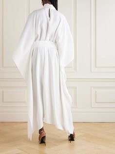 TALLER MARMO La Luna belted cady kaftan | NET-A-PORTER Net A Porter, Women Collection, Fashion Design, Clothes