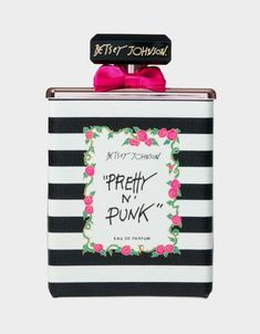 PRETTY N PUNK EAU DE PARFUM PINK - COSMETICS - Betsey Johnson Pretty Punk, Trumpet Lily, Betsey Johnson Clothes, Pink Raspberry, Red Rose Petals, Vanilla Orchid, Popular Handbags, Jasmine Flower, Citrus Scent