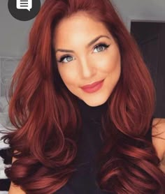 Newly Auburn Red Hair, Red Hair With Highlights, Copper Red Hair, Hair Color Burgundy, Dark Red Hair, Hair Color Auburn, Long Red Hair, Auburn Hair, Red Hair Color