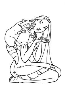 pocahontass coloring pages to print and color