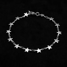 Stainless Steel Gothic Style Star Link Bracelet Links 10mm Long 316 Stainless Steel Tarnish Free & Water Resistant Hypoallergenic, no Irritation or Green Skin Optional Adjustable Extender Chain Hand Made in the UK O Ring Choker, Gothic Bracelet, Word Necklace, Gothic Pendant, Gothic Chokers, Green Skin, Bracelet Box, Gothic Earrings, Style Star