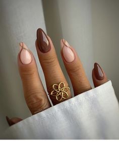 Almond Gel Nails, Colourful Nails, Milky Nails, Autumn Nail, Beige Nails, Summery Nails, Smink Inspiration