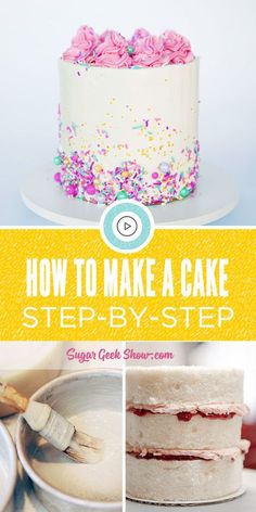 how to make a cake step by step