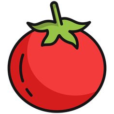 Vegetarian Illustration, Tomato Vector, Tomato Drawing, Tomatoes Growing, Grow Tomatoes, Plant Icon, Growing Tomatoes, Tomato Plants