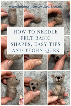 how to needle felt basic shapes, easy tips and techniques