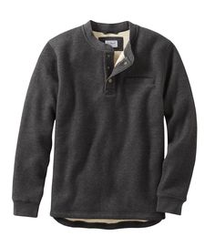 Men's Katahdin Iron Works Bonded Waffle Fleece Henley | Henleys at L.L.Bean Slimmer Waist, Guys Fashion Casual, Fall Outfits Men, Mens Henley, Winter Outfits Men, Mens Casual Outfits, Henley Shirts, Mens Street Style, L L Bean