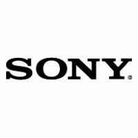 the sony logo on a white background