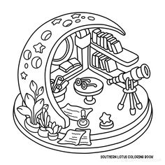 an image of a coloring book page for children