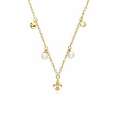 This stunning 9ct gold Fleur De Lis choker necklace is inspired by the historical heroine of France and features two beautiful pearls. Fleur De Lis is a decorative lily often used to represent Catholic saints of France. The perfect way to add power and elegance to your jewellery collection. This necklace is 38cm in length with a 5. 5cm extender. A quick buff with a jewellery cleaning cloth will remove metal tarnishes and keep gemstones looking glossy. Please avoid contact with perfumes, cosmetic Choker Necklace Designs, Real Jewelry, Necklace Design, May Birthstone, Mens Jewelry Bracelet, Watch Necklace, Jewellery Collection, Gold Pearl, Heart Jewelry