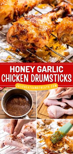 Out of easy weeknight dinner ideas? These Honey Garlic Chicken Drumsticks are finger-lickin’ good! The chicken is crispy and full of flavor from the honey garlic sauce. Add this to your easy weeknight meals for the family! Honey Garlic Drumsticks, Honey Garlic Chicken Drumsticks, Honey Soy Sauce Chicken, Garlic Chicken Drumsticks, Easy Weeknight Dinner Ideas, Easy Baked Chicken Thighs, Meals For The Family, Weeknight Dinner Ideas, Baked Chicken Drumsticks