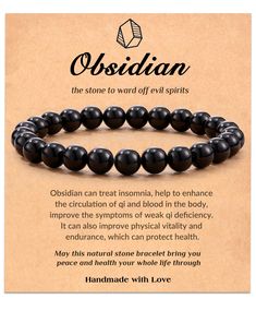 Black Obsidian Bracelet, Bracelets Adjustable, Obsidian Bracelet, Spiritual Crystals, Volcanic Stone, Obsidian Stone, Healing Crystal Jewelry, Crystal Healing Stones, Crystal Healing Bracelets