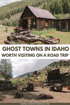 Ghost Towns In Idaho To Visit On An Idaho Road Trip Idaho Roadtrip, Ghost Towns Usa, Planning A Road Trip, Los Angeles Parks, Idaho Travel, Boulder City, Spooky Places, Twin Falls, California National Parks