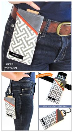 an image of a woman's waist with her cell phone and wallet in it