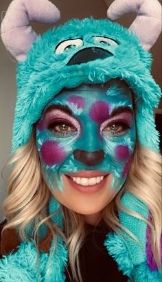 Diy Sully Costume Monsters Inc, Monster Makeup Easy, Monster Ag Kostüm, Sully Monsters Inc Costume