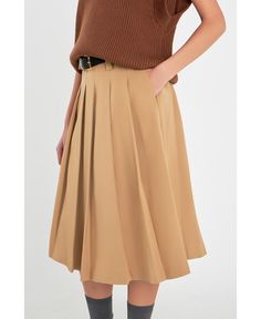 in stock English Factory, Pleated Midi Skirt, Low Waist, Midi Skirt, Pick Up, In Store, Buy Online, Skirt, Free Shipping