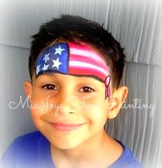 Usa Facepainting, Festival Facepainting, American Decorations, Mime Face, Face Painting Images, 4th Of July Makeup, Easy Dragon Drawings, Face Painting For Boys, Usa Holiday