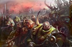 an image of warhammers in the middle of a battle with many other people