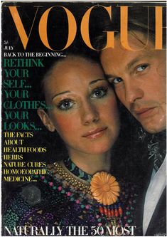 a man and woman on the cover of a magazine