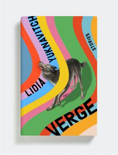 a book cover with an image of a dog on it's side and the words,