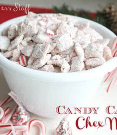 a white bowl filled with candy cane cheetos