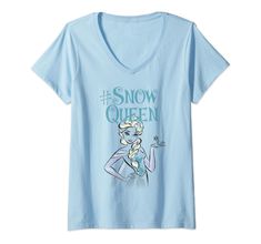 a women's frozen princess t - shirt with the words snow queen on it