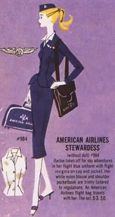 an advertisement for the american airlines steward