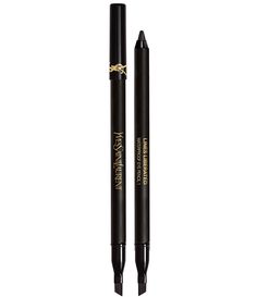 What It Is:An ultra-creamy&#x2C; dual-ended&#x2C; and intense pigment gel-feel hybrid eyeliner pencil that delivers 24H smooth&#x2C; smudge-proof wear&#x2C; in just one stroke.What It Does:Enriched with Cactus Fig Oil&#x2C; this waterproof formula glides on seamlessly and easily for all-day&#x2C; transfer-proof comfort. It is dual ended with an angled brush to help effortlessly stretch and smoke the formula during dr Ysl Touche Eclat Blur Primer, Ysl Eyeliner, Ysl Concealer, Ysl Makeup Products, Ysl Slim Matte Lipstick, Black Eye Pencil, Smoked Eyes, Winged Eye, Eyeliner Pencil