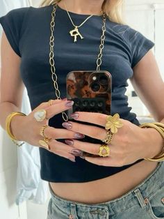 Bijoux Aesthetic, Jewelry Outfit, Fashion Fits, Jewelry Inspo