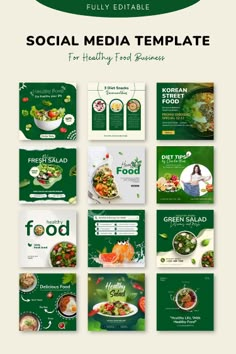 the social media template for food business