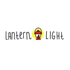 the logo for lantern light is shown in black and yellow, with a red lamp on top