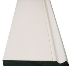 white plastic sheet with black trim on the bottom and bottom edge, in front of a white background