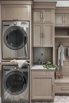 an image of a laundry room setting with washer and dryer