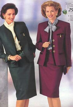 Fem Fashion, Vintage Catalog, Meeting Outfit, Conservative Outfits, Fashion Ads, Power Dressing, Vintage Couture