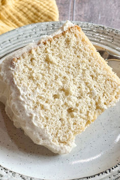 A slice of butterscotch chiffon cake with butterscotch frosting. Butterscotch Frosting, My Country Table, Butterscotch Recipes, Butterscotch Cake, Country Table, Homemade Frosting, Chiffon Cake, Angel Food Cake, Food Cake