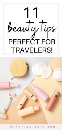 11 Beauty hacks every girl should know, especially if you are traveling! Learn how to pack makeup for travel, and other beauty tips for traveling! Hacks Every Girl Should Know, Shampoo Bar, Travel Makeup, Sheet Mask, Bb Cream