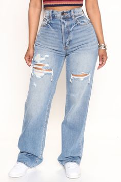 Available In Medium Wash. Dad Jean Non-Stretch Denim Ripped Design Distressed Back Pocket Detailing 12" High Rise 33" Inseam Disclaimer: Due To The Specialized Wash & Distressing Process, Each Garment Is Unique 100% Cotton Imported | Girl Crush 90's Dad Jeans in Medium Wash size 5 by Fashion Nova 90s Inspired Medium Wash Denim Jeans, 90s Style Mid-rise Cargo Jeans For Spring, Urban Style Medium Wash Mid-rise Cargo Jeans, Medium Wash Distressed Wide-leg Jeans, Fashion Nova Mom Jeans, Girly Style Outfits, Ripped Jeans Outfit, Black Ripped Jeans, Midsize Fashion