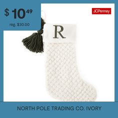 the north pole trading company christmas stocking is $ 10 99 reg $ 30 00