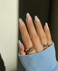 Unghie Sfumate, Minimalist Nails, Classy Nails, Funky Nails, Chic Nails, Short Acrylic Nails