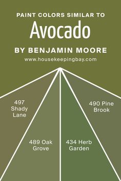 Colors Similar to Avocado 2145-10  by Benjamin Moore Cabinets Bedroom, Trim Colors, Terrapin, Mossy Oak, Trim Color, Coordinating Colors, Benjamin Moore, Herb Garden, Paint Color