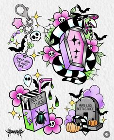 Polly Pocket Tattoo, Pocket Tattoo, Spooky Doodles, Merry Creepmas, Kitty Tattoos, Hello Kitty Tattoos, Flash Tattoos, Traditional Tattoo Art, E Tattoo