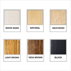 the different types of wood that are available in various colors and sizes, including white, natural