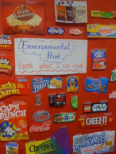 a bulletin board covered in lots of different types of food and candy bar wrappers