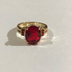 Beautiful Ring Ruby Wedding Rings, Big Stone Ring, Ruby Ring Gold, Gold Sapphire Ring, Dream Beach, 7 Rings, Ruby Jewelry, Aesthetic Outfit, Gold Wedding Rings